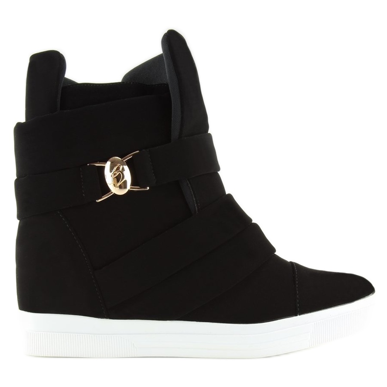 Sorte kvinders sneakers H6507 sort 1