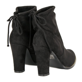 Lemax Højhælede slip-on støvler sort 1