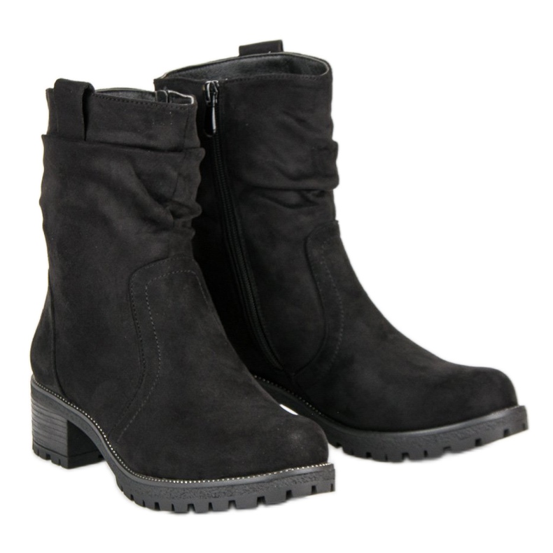 Lucky Shoes Ruskindarbejdere sort 2