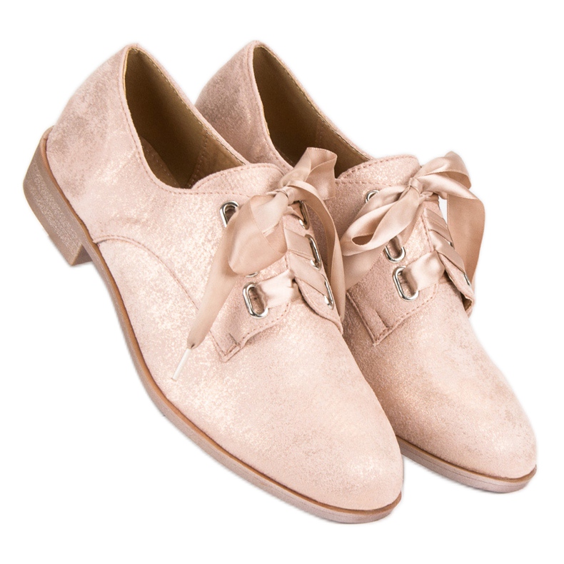 Juliet Bundet brogues lyserød 1