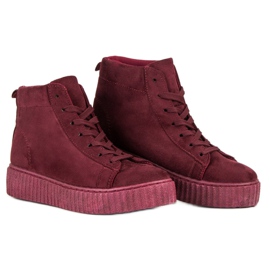 Wilady Sneakers over anklen rød 2