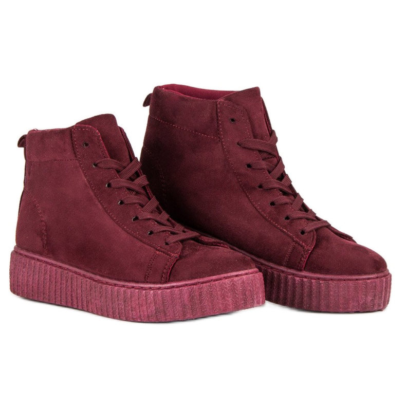 Wilady Sneakers over anklen rød 2