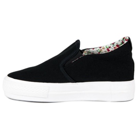 J. Star Sorte sneakers på en kile 1