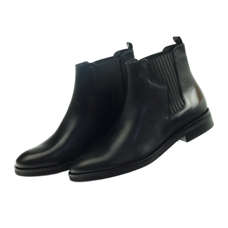 Edeo sorte støvler, slip-on 3244 4
