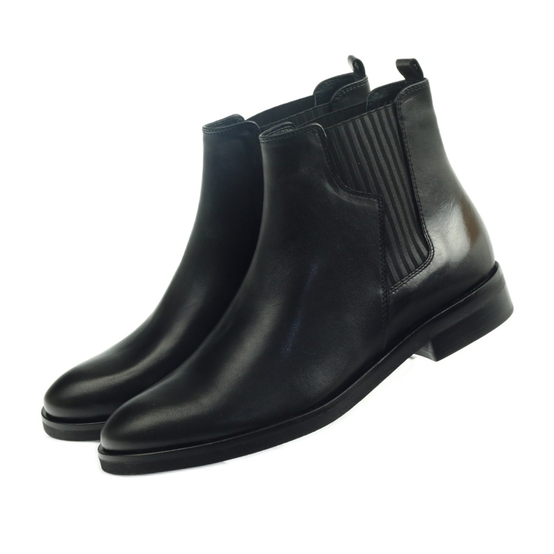 Edeo sorte støvler, slip-on 3244 3