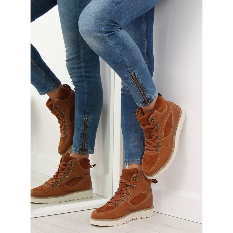 Brune damestøvler 769-PA Camel 2