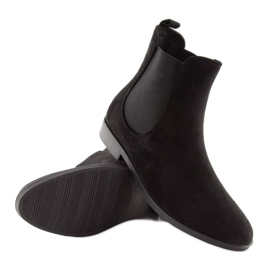 Sort galoshes til kvinder Jodhpur støvler D61 Sort 1