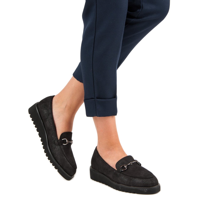 Kylie Stilfulde loafers sort 1
