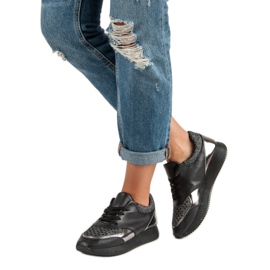 Moderigtige sneakers sort 1