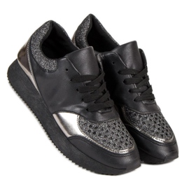 Moderigtige sneakers sort 2