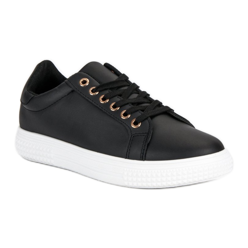 Sorte sneakers med ornament 1