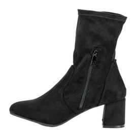 Kylie Slip-on ruskind støvletter sort 1