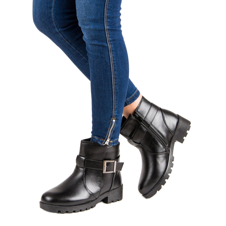 Casual støvletter sort 1
