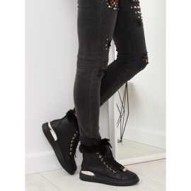 Sort isolerede sneakers F506 sort 2