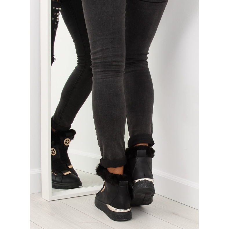 Sort isolerede sneakers F506 sort 1
