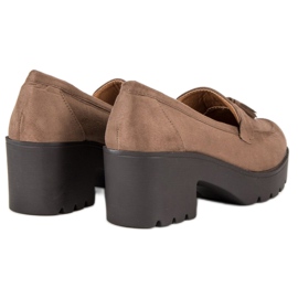 Ch. Creation Stilfulde mocassin sko brun 1