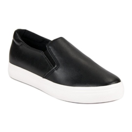 Sort Slip On Sneakers 1