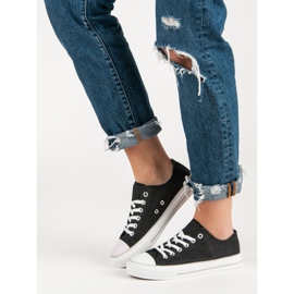 Glitter sneakers sort 1