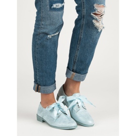 Juliet Bundet brogues blå grå 1