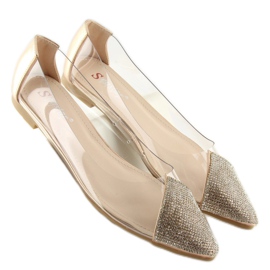 Lyserøde gennemsigtige ballerinaer LT111P Champagne 1