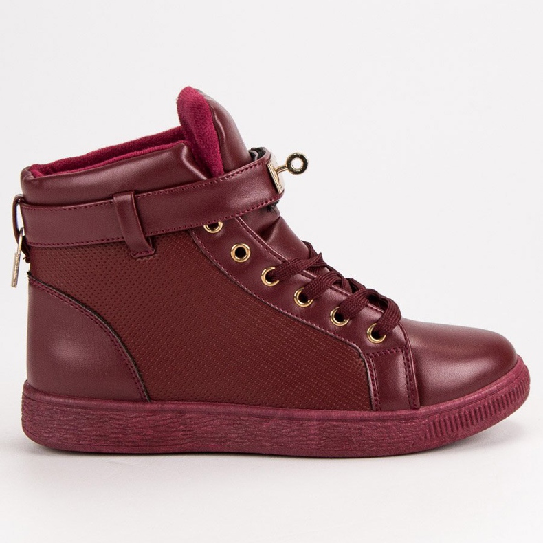 Burgundy sneakers rød 1