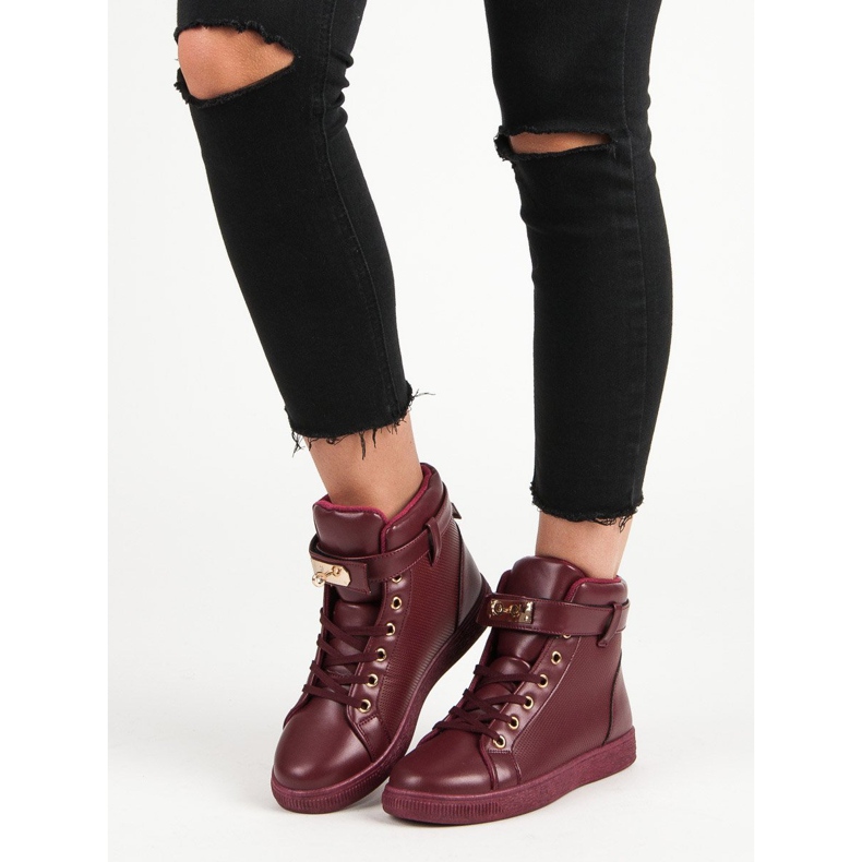Burgundy sneakers rød 2
