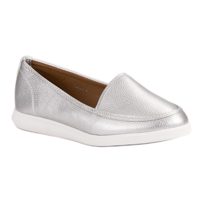 Sølv loafers grå 1