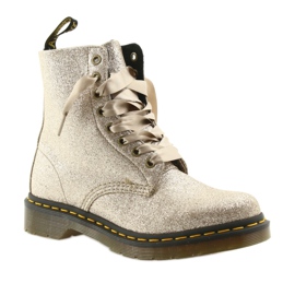 Dr. Martens 1460 PASCAL GLITTER PALE GOLD gylden 1