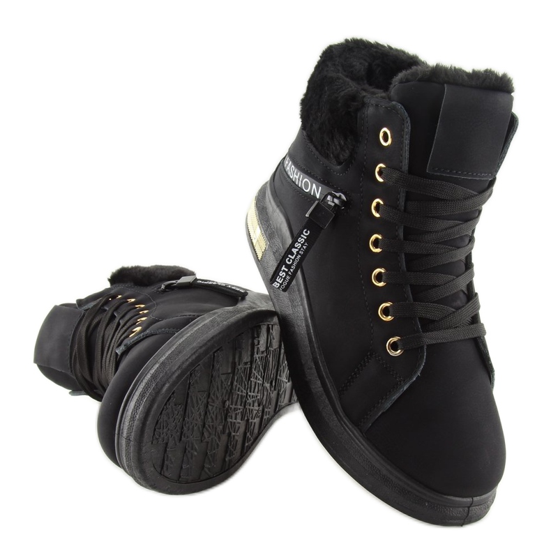 Sort isolerede sneakers W19-25 Sort 1