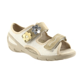 Befado børnesko pu sandaler 065X121 gul 1