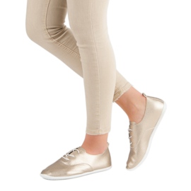 Golden Knotted Sneakers gylden 2