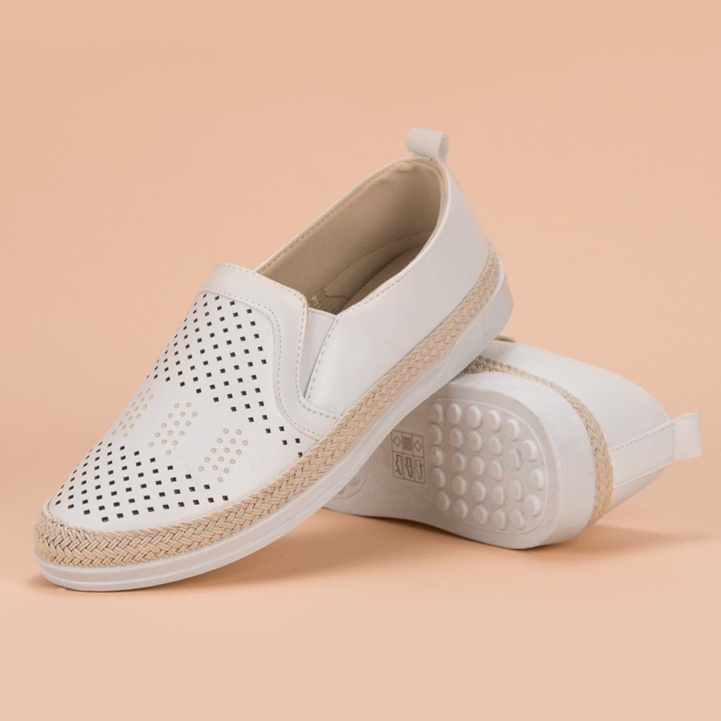 Openwork Slip On Sneakers hvid 2