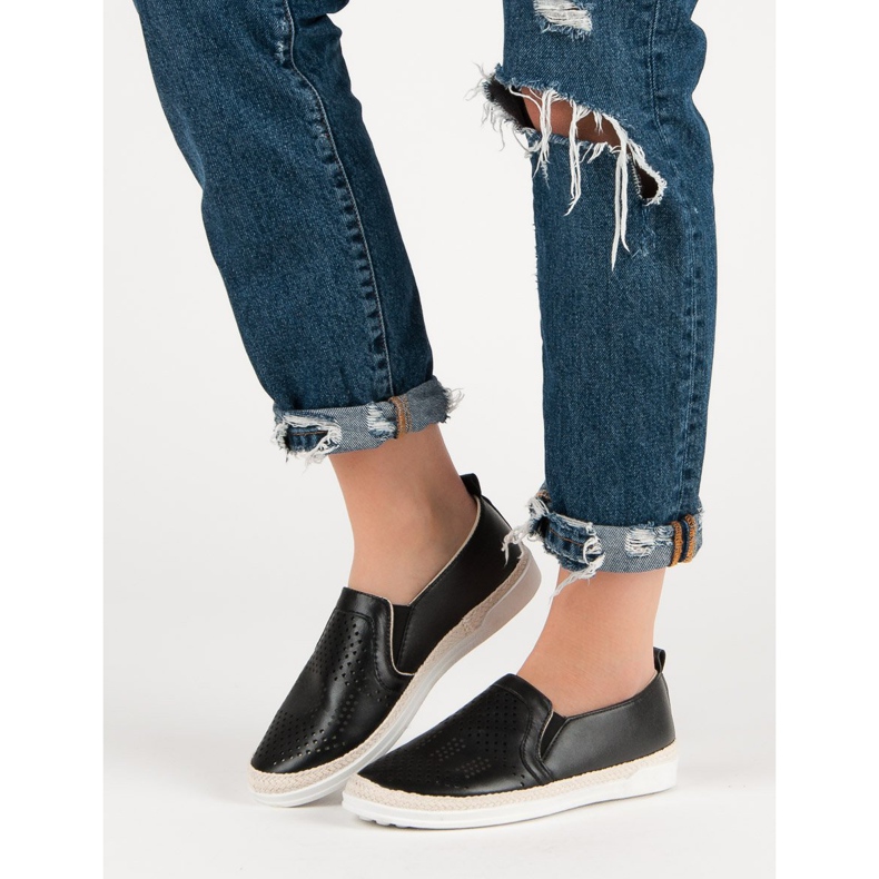 Openwork Slip On Sneakers sort 2