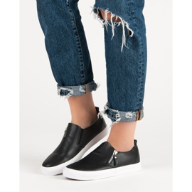 Sneakers med lynlås sort 2