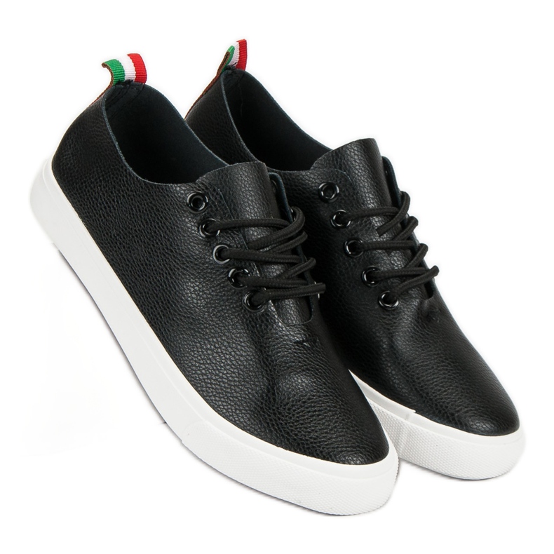 Bindede sneakers sort 2