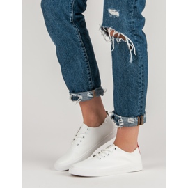 Bindede sneakers hvid 1