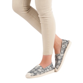 Small Swan Moderigtigt Espadrilles grå 2