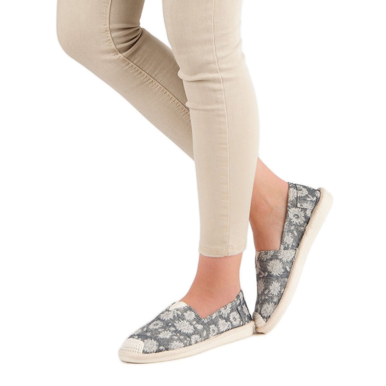 Small Swan Moderigtigt Espadrilles grå 2