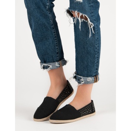 Espadrilles med jetfly sort 1