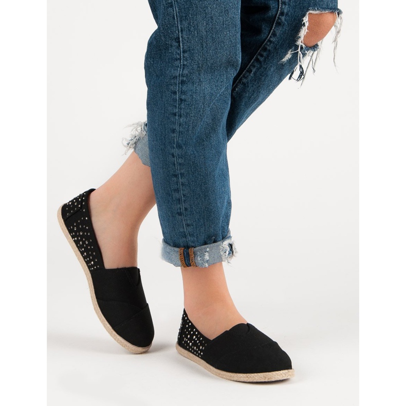 Espadrilles med jetfly sort 2