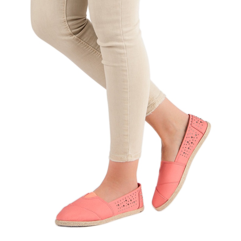 Espadrilles med jetfly lyserød 1