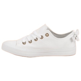 Hvide lave sneakers 1