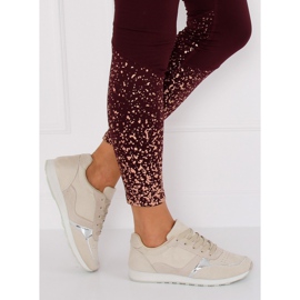 LR88082 Beige beige sportssko 1