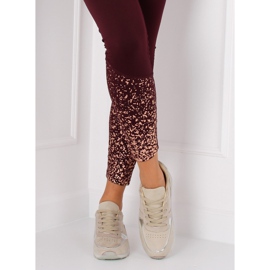 LR88082 Beige beige sportssko 2