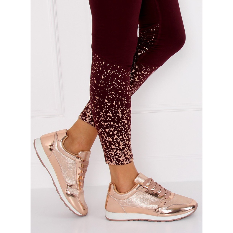 Lyserøde LR88082 Champagne sportssko 2