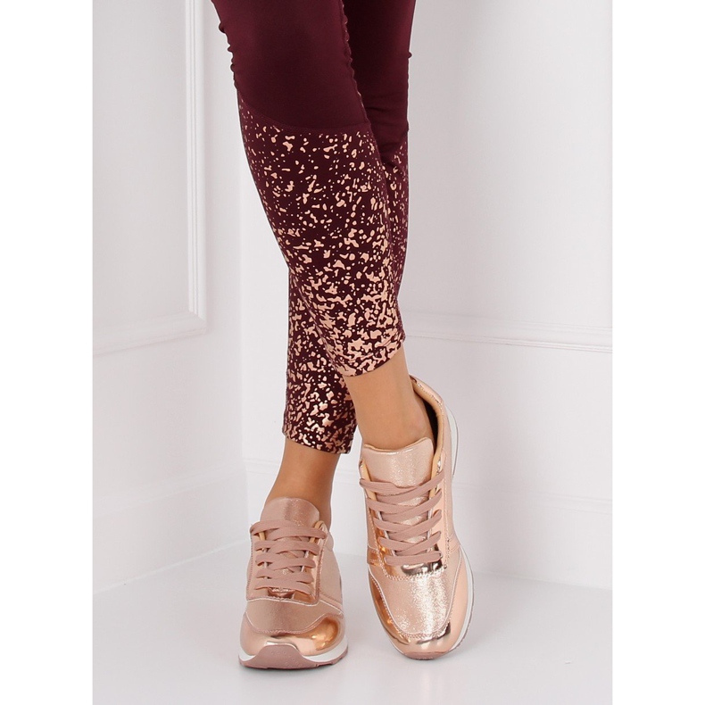Lyserøde LR88082 Champagne sportssko 1