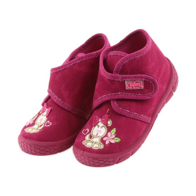 Befado pink børnesko hjemmesko 529P026 lyserød 4