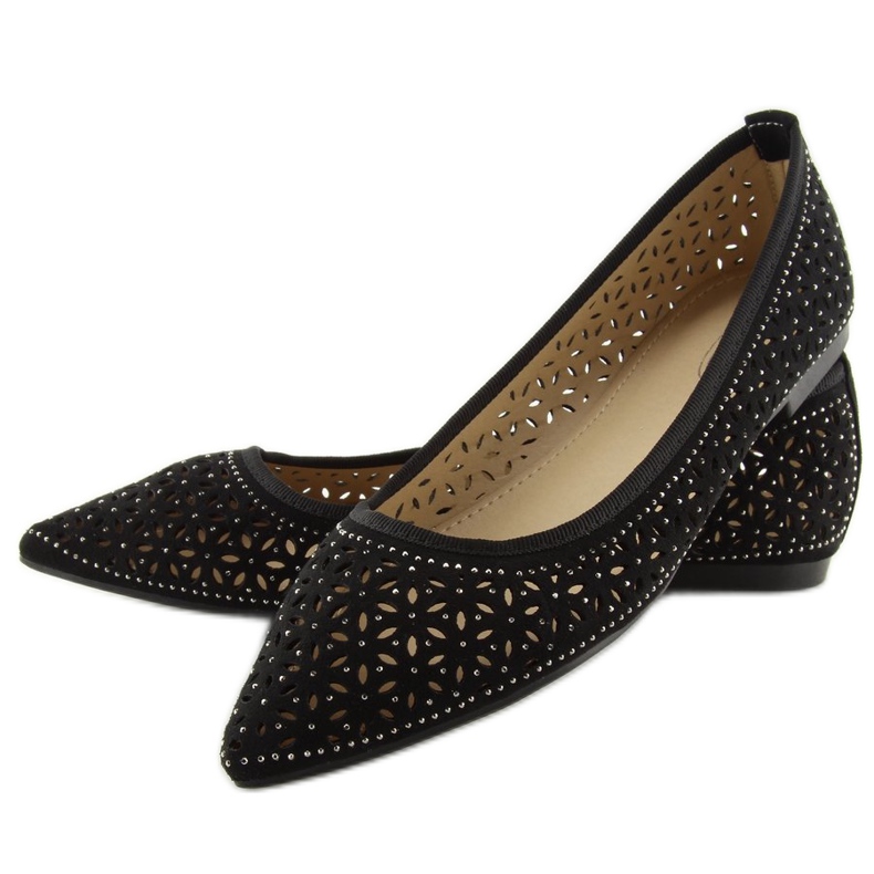 Sort åbent ballerina 127-25 Sort 2