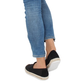 Sorte espadriller til kvinder 6602 Sort 2