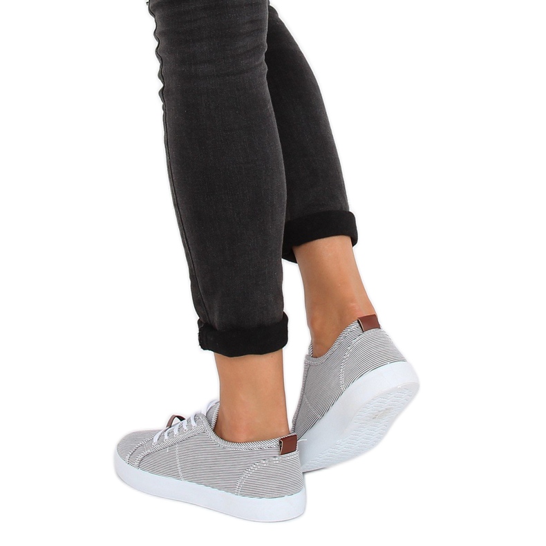Sort stribede sneakers JX70P Sort 2